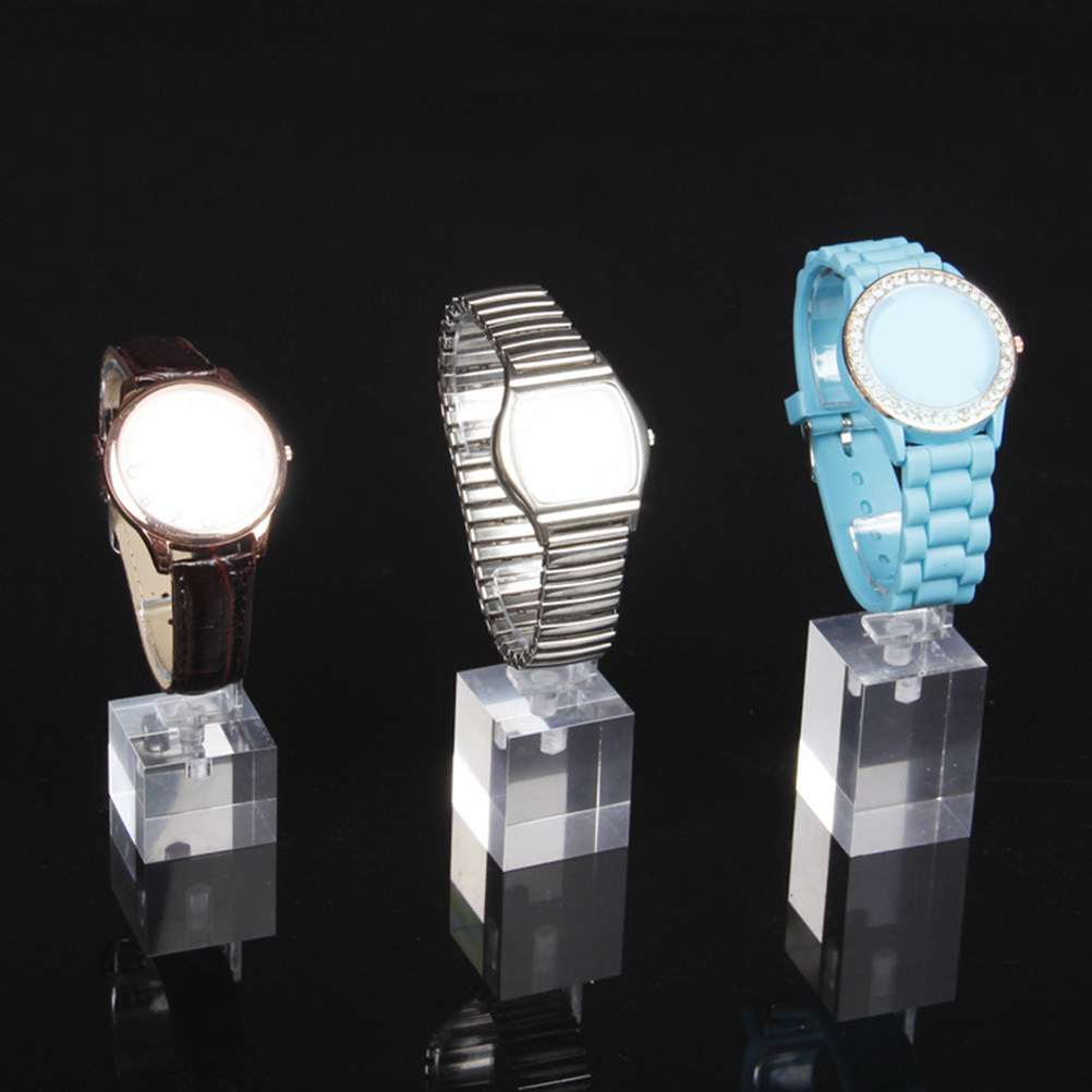 Jewelry Stand Watches - 3Pcs C-Type Acrylic Watch Display Stand