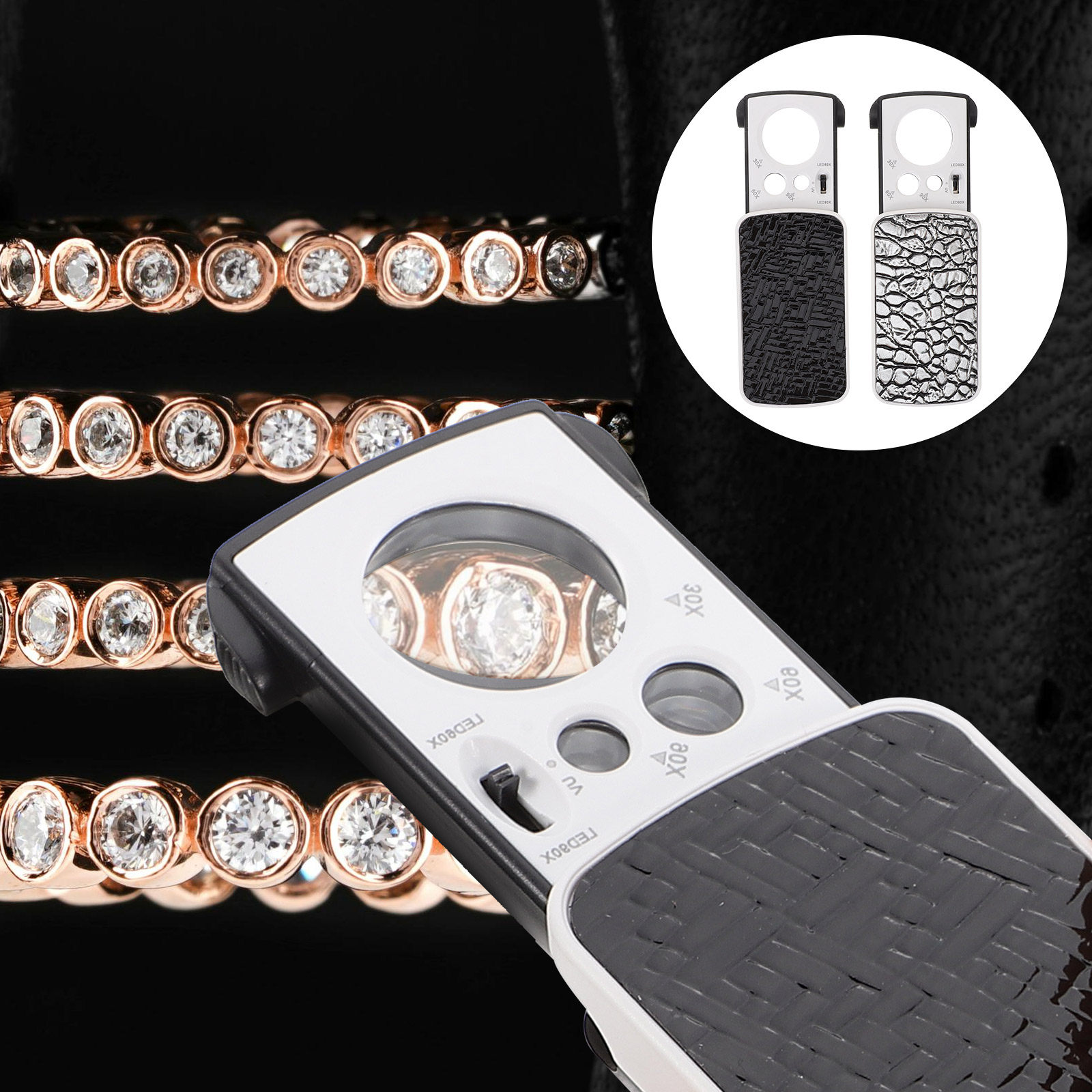 Collectors Coins Jewelry & Watches Of Smithtown Photos - 2Pcs Jewelry Magnifier LED Portable Illuminated