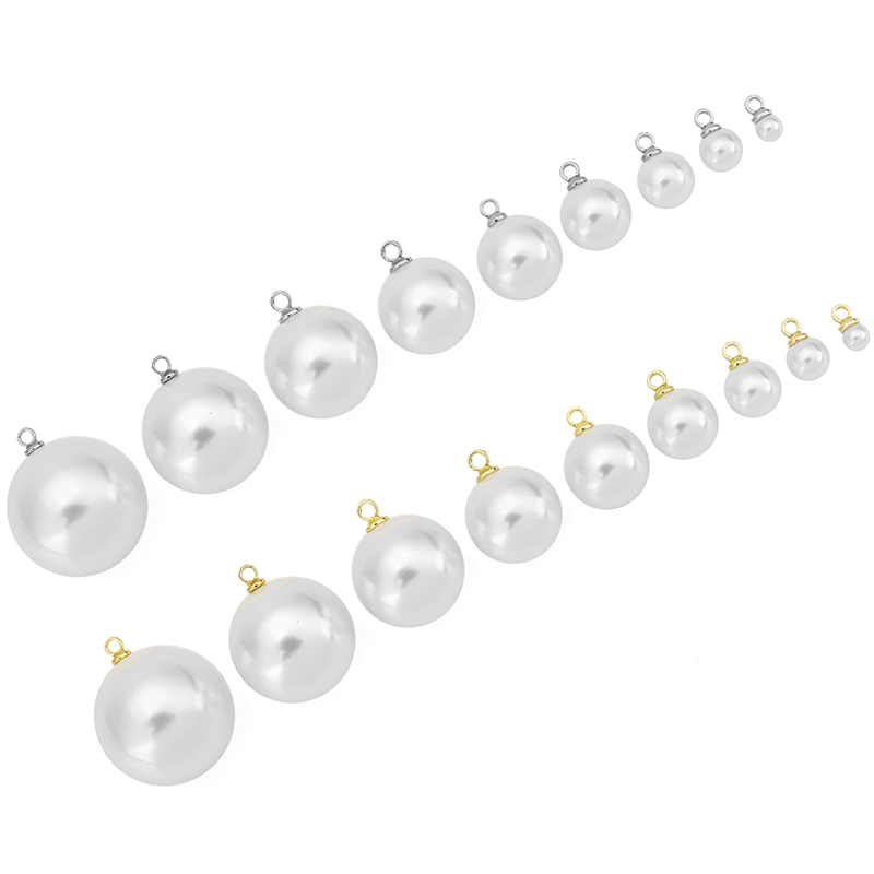 Drop Earrings - 20pcs Imitation Pearl Beads Earring Charms