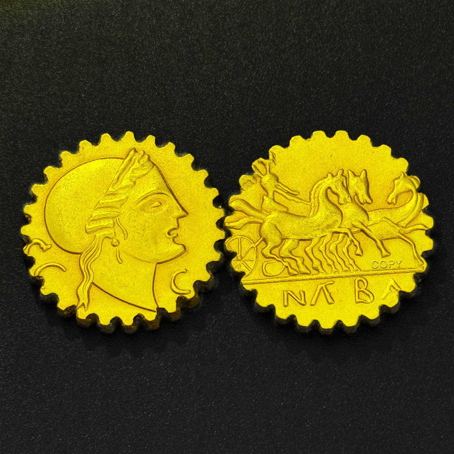 Collectors Coins Jewelry & Watches Of Smithtown Photos - Irregular Shaped Greek Replica Coin With