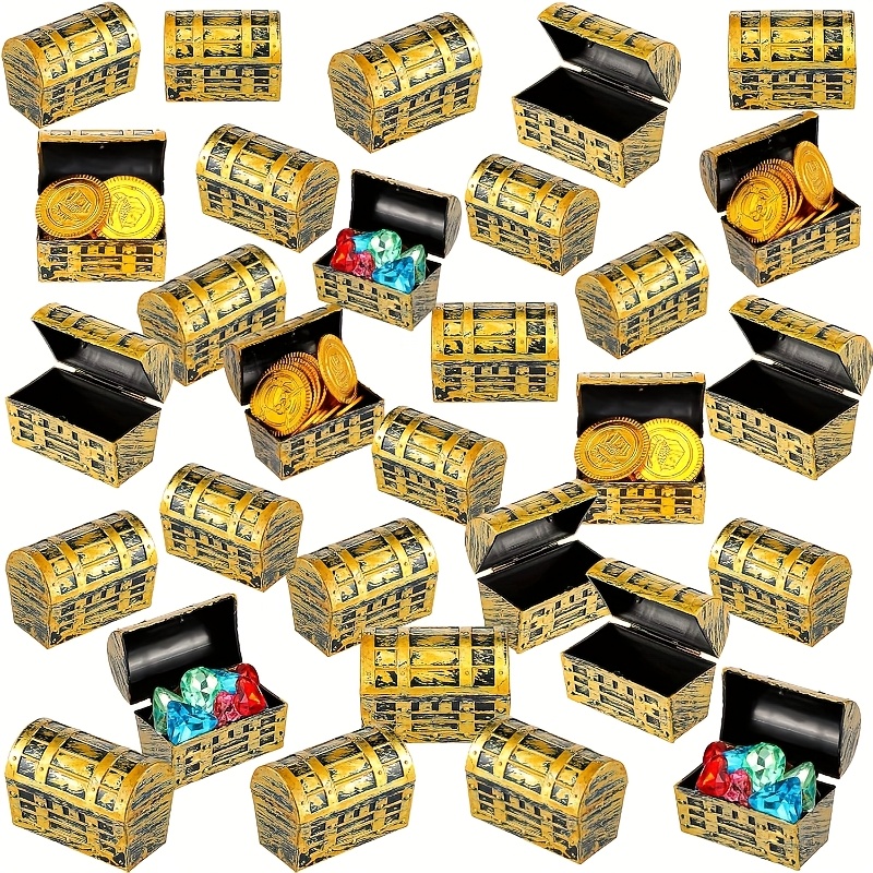 Jewelry & Watches Sp Z Oo Ul Frezerów 3 - 24/50pcs Halloween Pirate Treasure Chests Plastic
