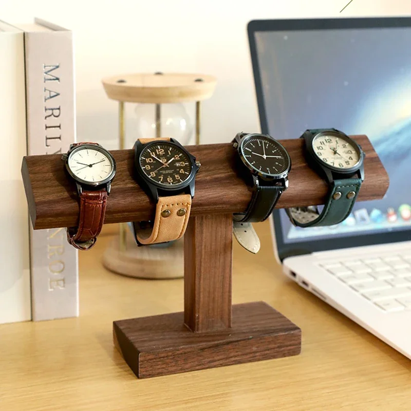 Jewelry Stand Watches - Wooden New T-Bar Vintage Walnut Bracelet