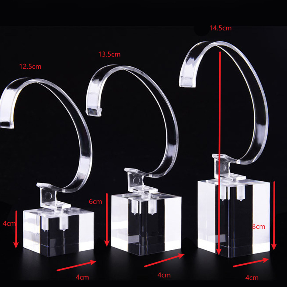 3Pcs C-Type Acrylic Watch Disp - Jewelry Stand Watches บทวิจารณ์และราคา