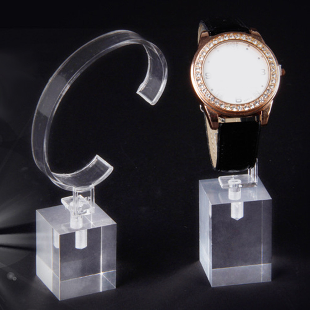 3Pcs C-Type Acrylic Watch Disp - Jewelry Stand Watches บทวิจารณ์และราคา