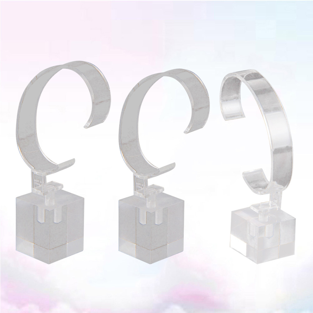 3Pcs C-Type Acrylic Watch Disp - Jewelry Stand Watches บทวิจารณ์และราคา