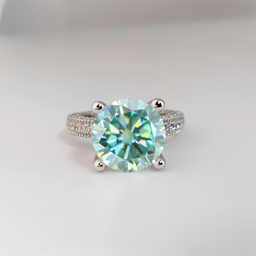5 Carat Real Moissanite Diamon - Moissanite Ring บทวิจารณ์และราคา