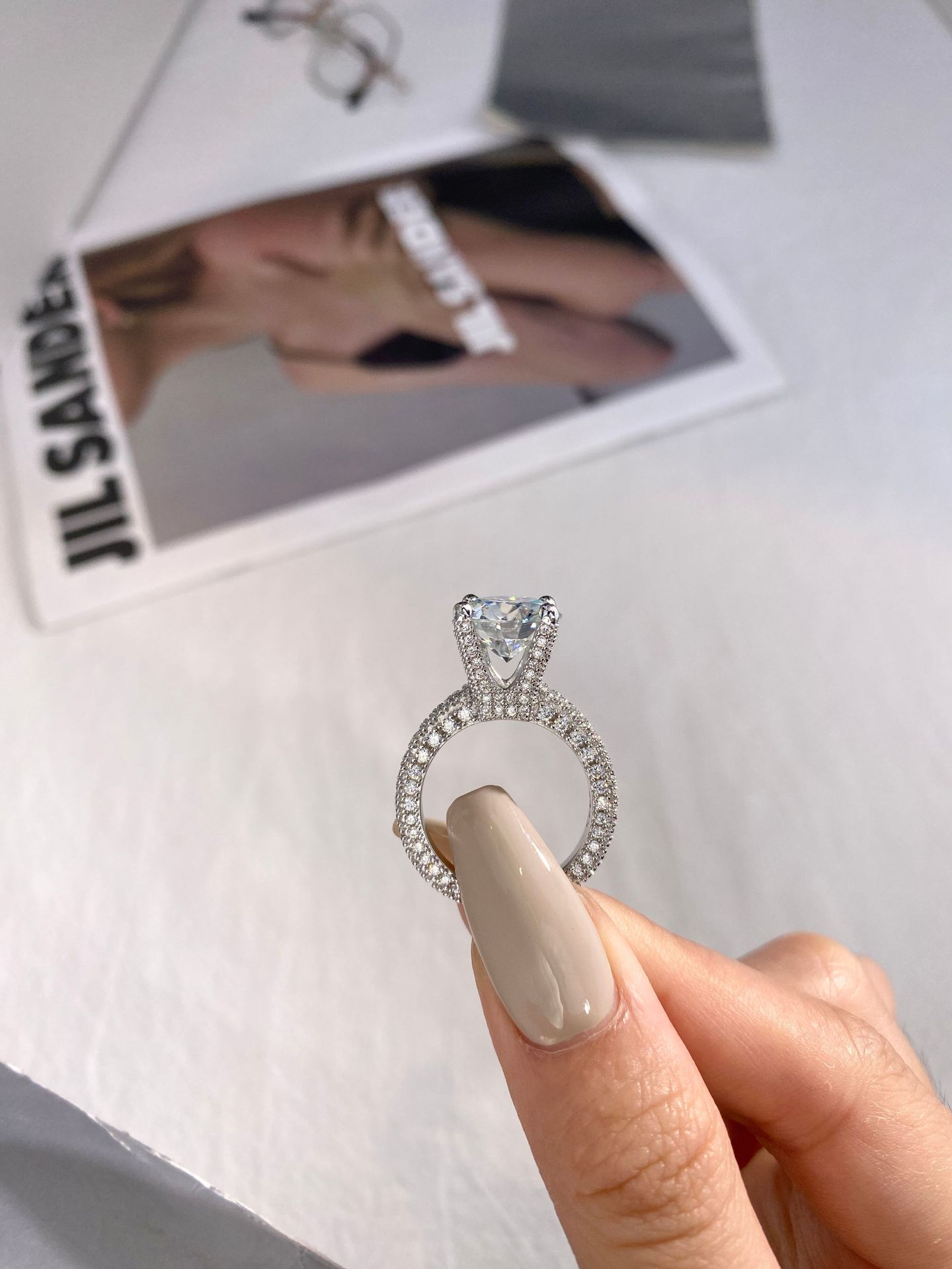 5 Carat Real Moissanite Diamon - Moissanite Ring บทวิจารณ์และราคา