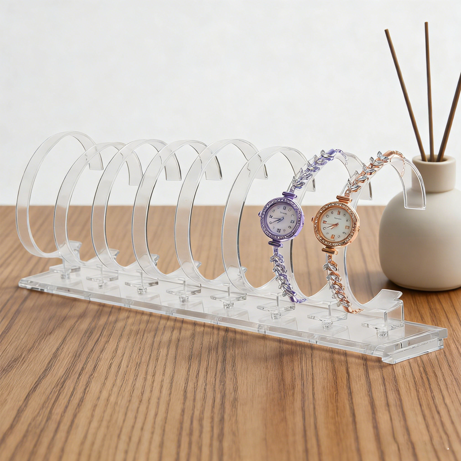 Clear 8-Position Watch Display - Jewelry Stand Watches บทวิจารณ์และราคา