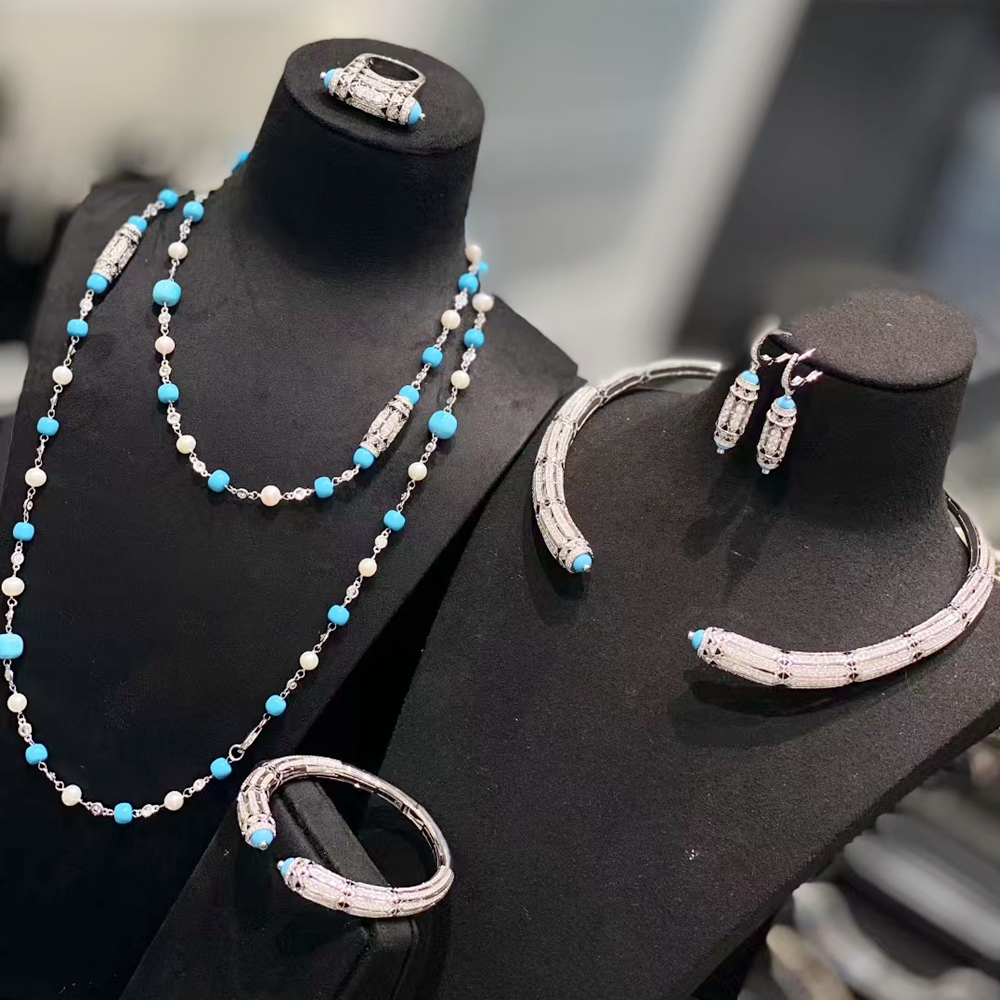 KQDANCE Luxury Solid 925 Silve - Turquoise Stone Ring บทวิจารณ์และราคา