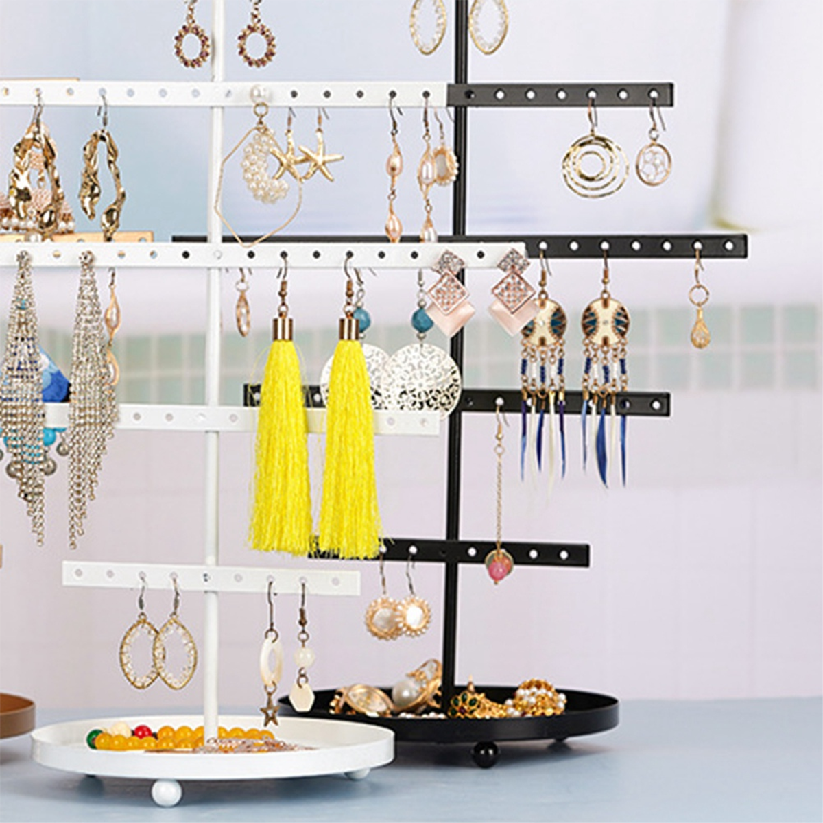 ABQR Black 3-Layer Simple Earr - Jewelry & Watches Sp Z Oo Ul Frezerów 3 บทวิจารณ์และราคา