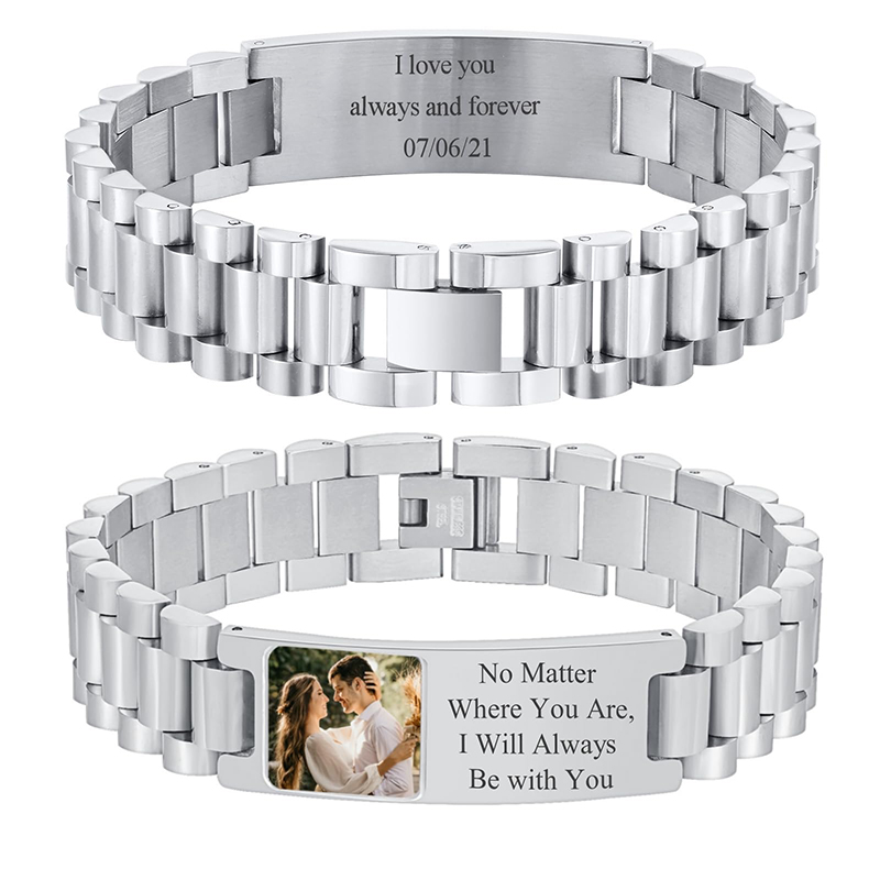 Custom Picture Text Bracelet W - Jewelry Style Watches บทวิจารณ์และราคา