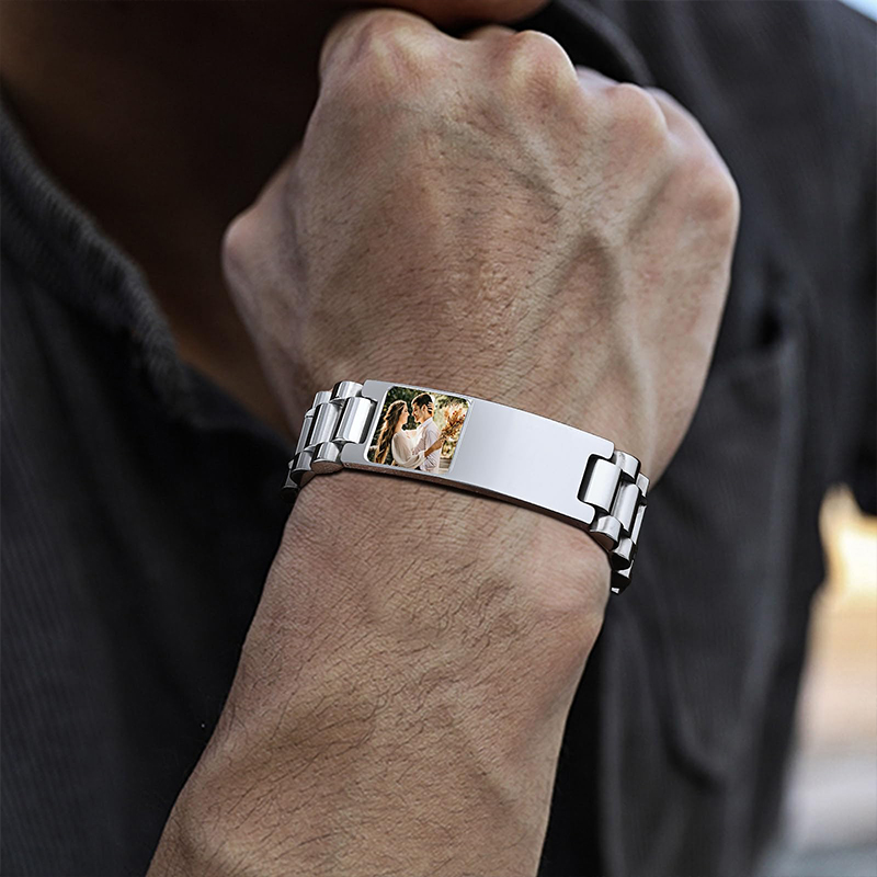 Custom Picture Text Bracelet W - Jewelry Style Watches บทวิจารณ์และราคา