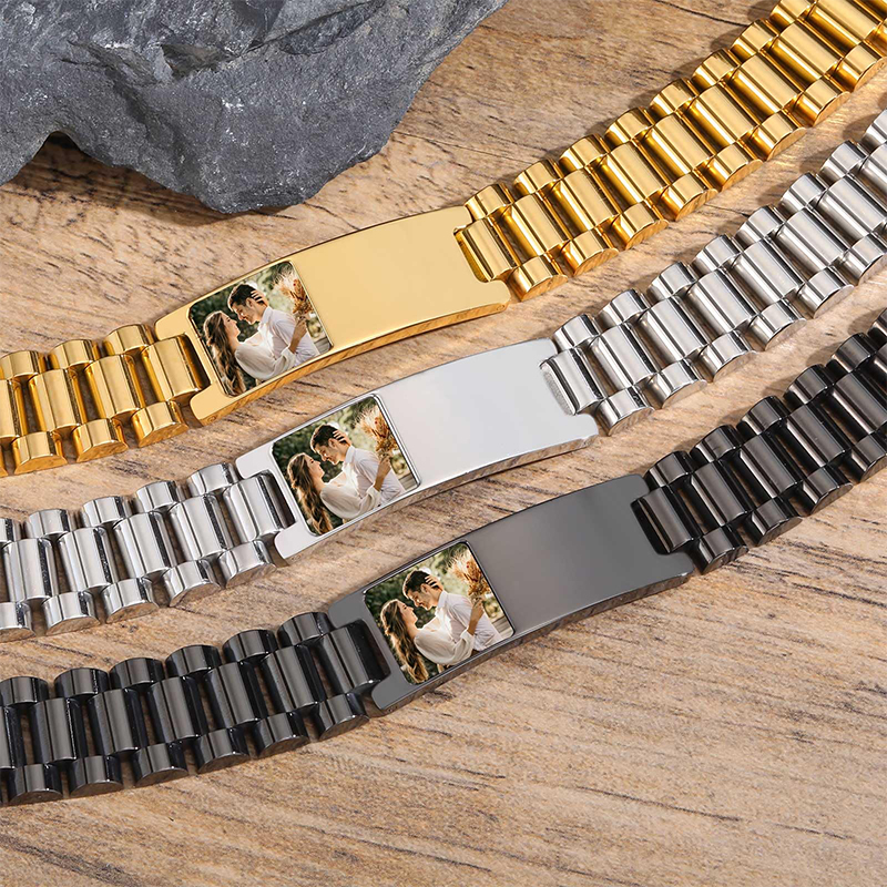 Custom Picture Text Bracelet W - Jewelry Style Watches บทวิจารณ์และราคา
