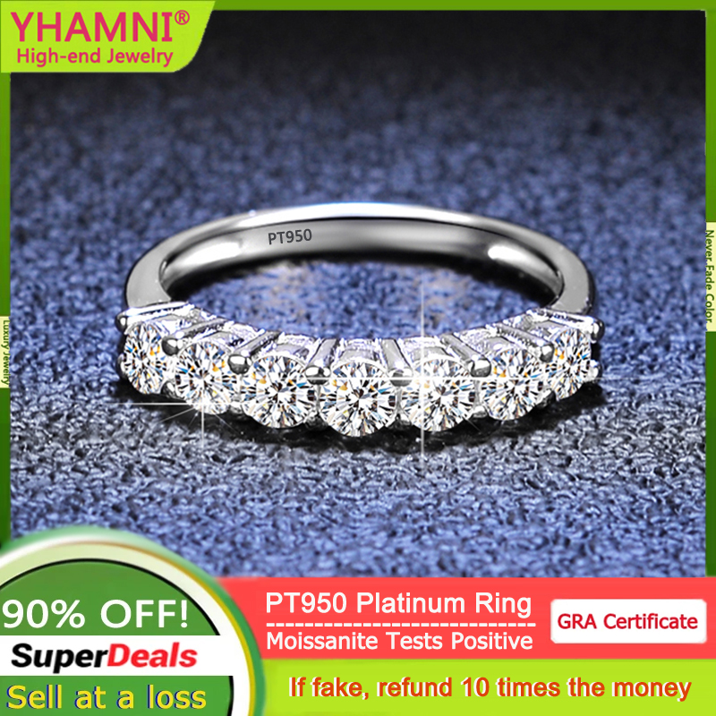 YHAMNI GRA 0.7CT All Moissanit - Moissanite Ring บทวิจารณ์และราคา
