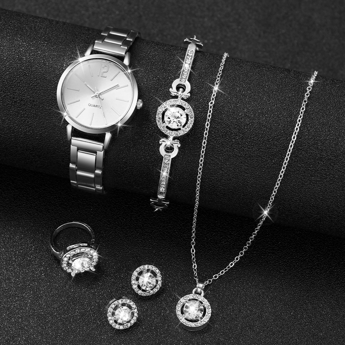 6PCS/Set Women Watches Fashion - Jewelry Clasp Watches บทวิจารณ์และราคา