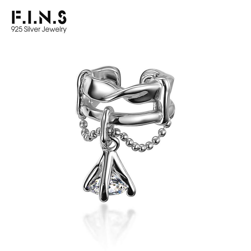 F.I.N.S 1PC Korean Earrings S9 - Ear Cuff No Piercing บทวิจารณ์และราคา