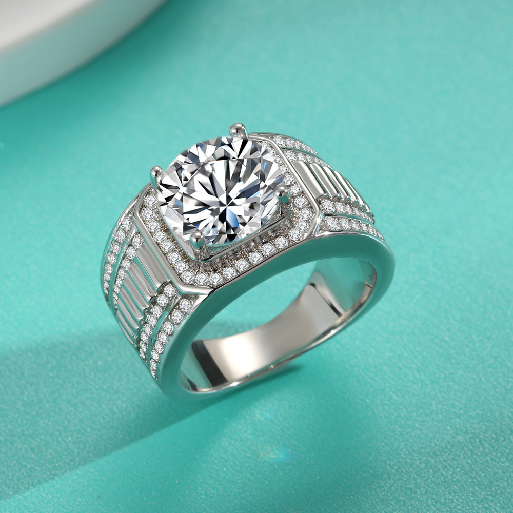 1 2 5 Carat D Color Moissanite - Moissanite Ring บทวิจารณ์และราคา