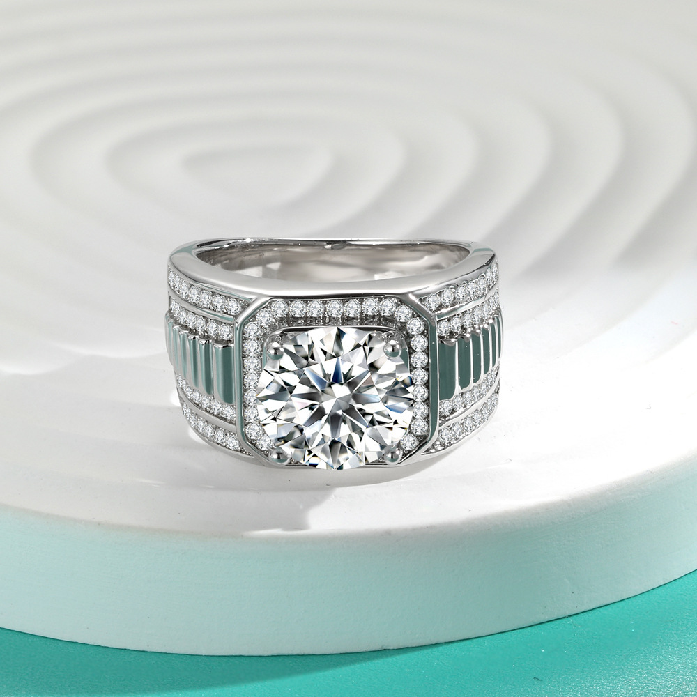 1 2 5 Carat D Color Moissanite - Moissanite Ring บทวิจารณ์และราคา