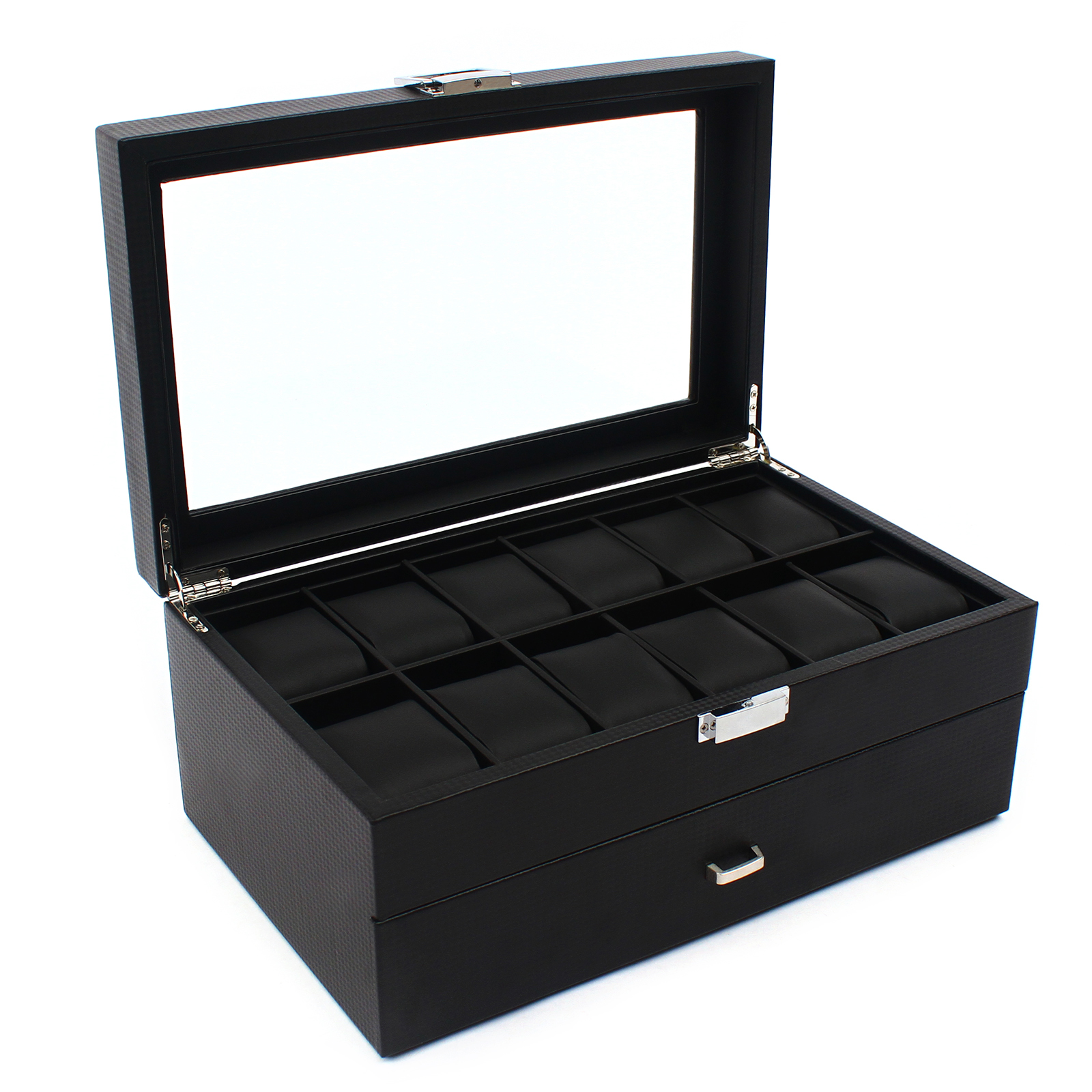 24 Slot Watch Storage Box Disp - Jewelry Watches Box บทวิจารณ์และราคา