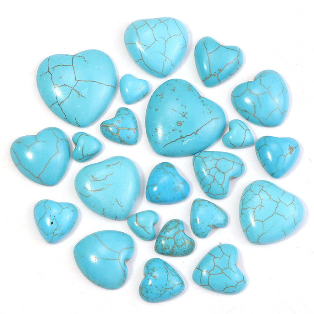 10pcs/lot Natural Turquoise Ca - Turquoise Stone Ring บทวิจารณ์และราคา