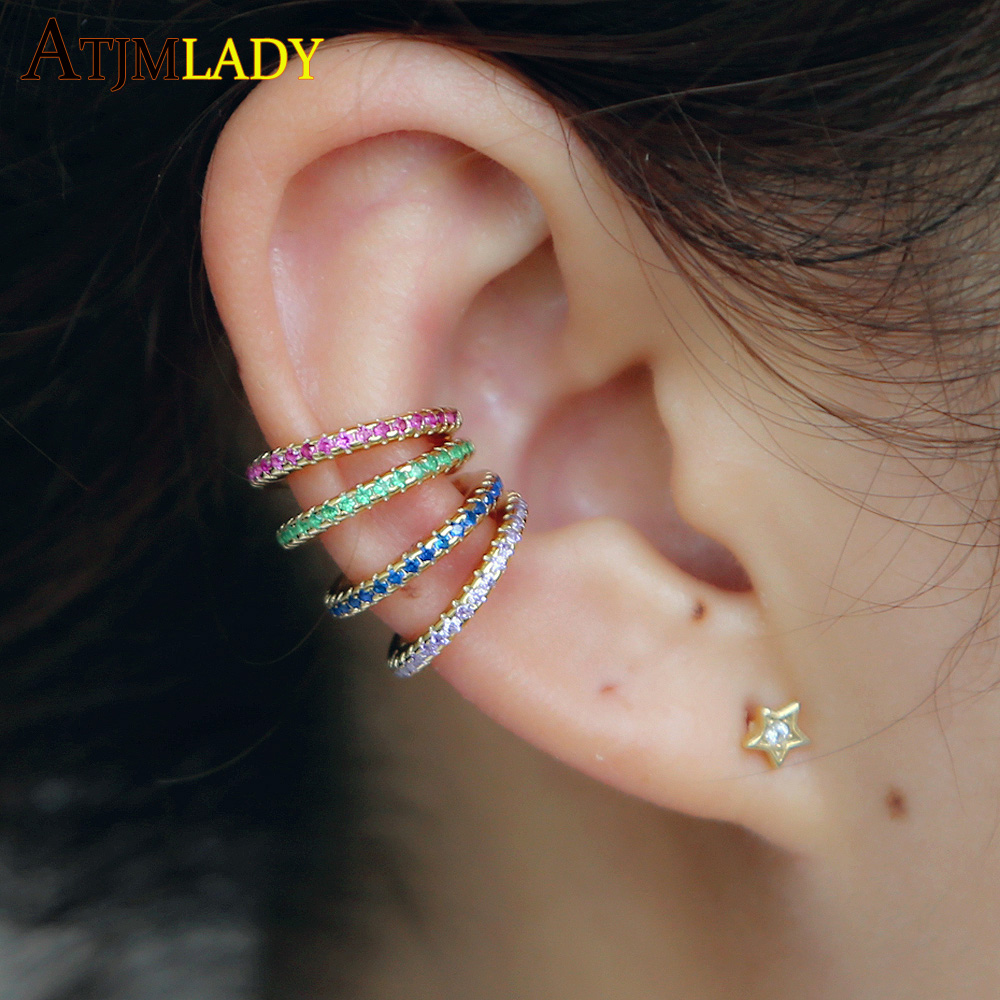 Ear Cuff Micro Pave Cz Circle  - Ear Cuff No Piercing บทวิจารณ์และราคา