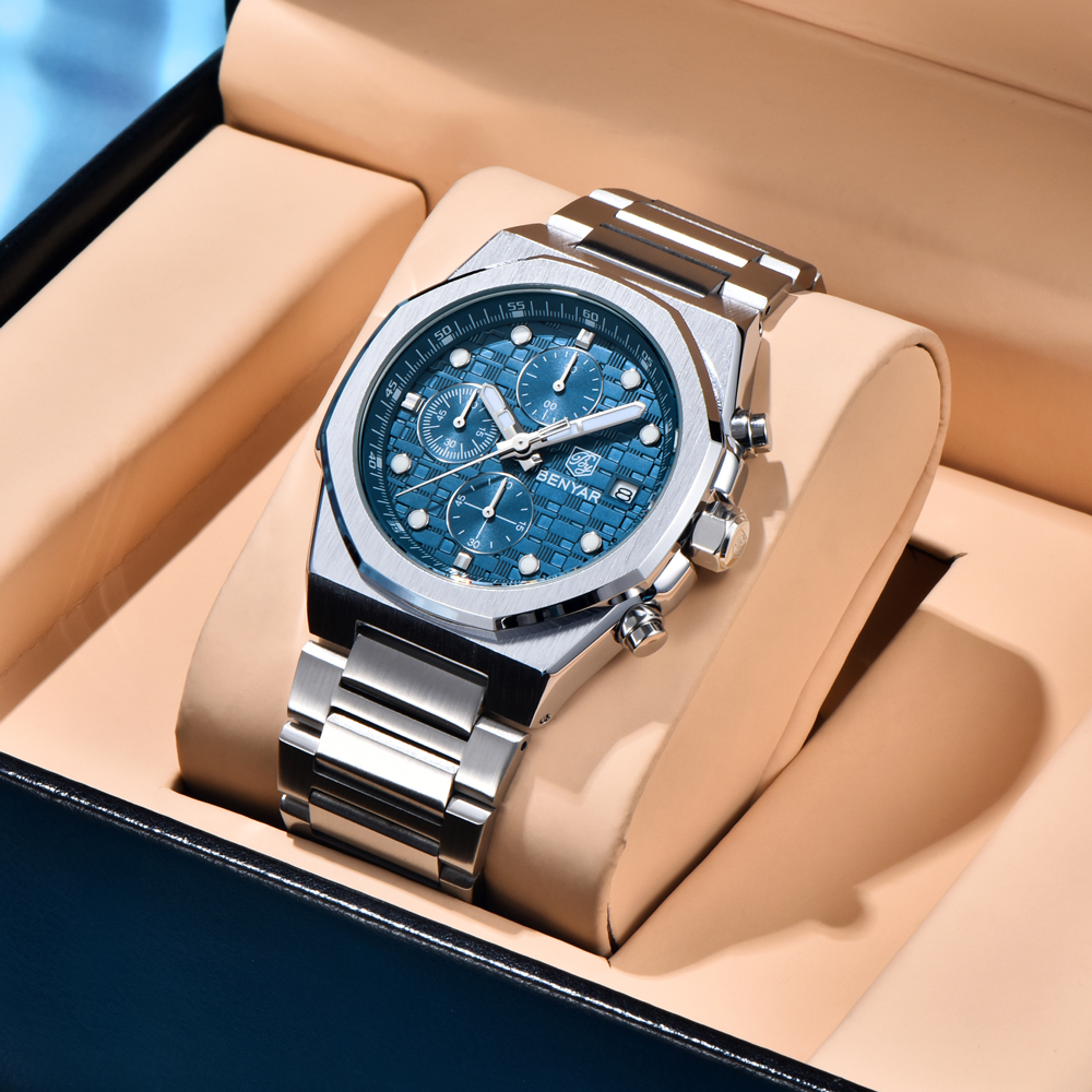 2025 New BENYAR Men's Watches  - Jewelry Style Watches บทวิจารณ์และราคา