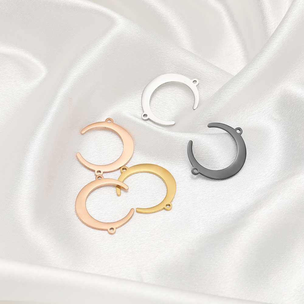 5pcs Stainless Steel Moon Pend - Drop Earrings บทวิจารณ์และราคา