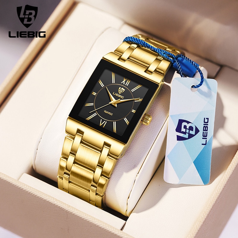 LiEBIG Luxury Golden Quartz Wr - Jewelry Style Watches บทวิจารณ์และราคา