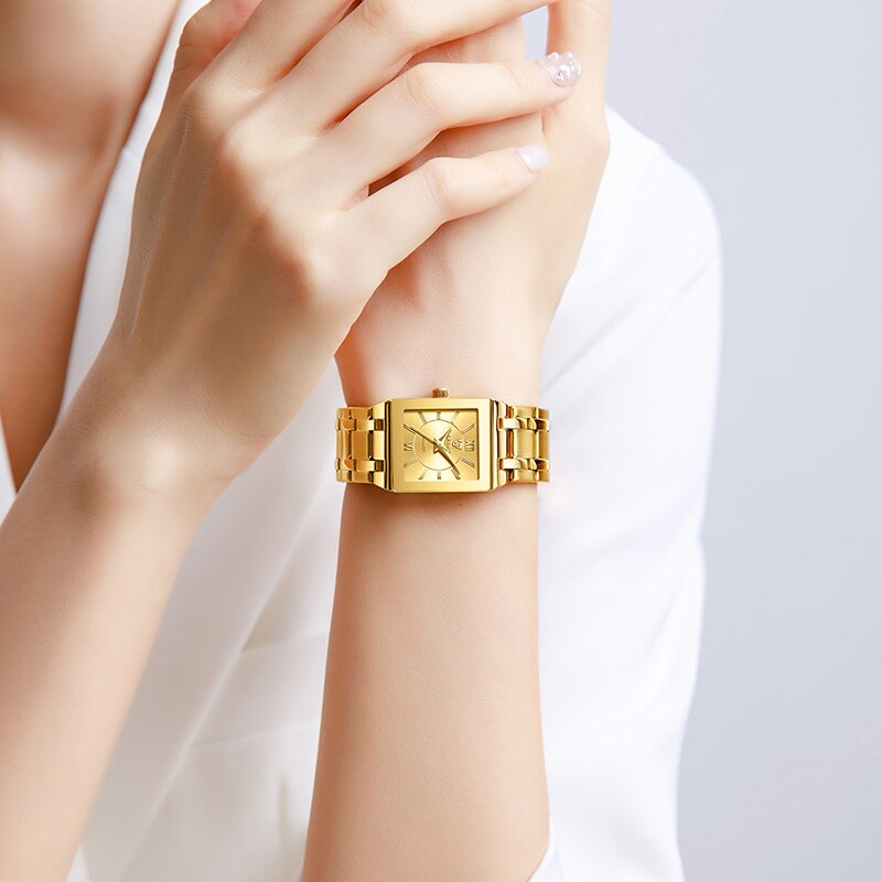 LiEBIG Luxury Golden Quartz Wr - Jewelry Style Watches บทวิจารณ์และราคา