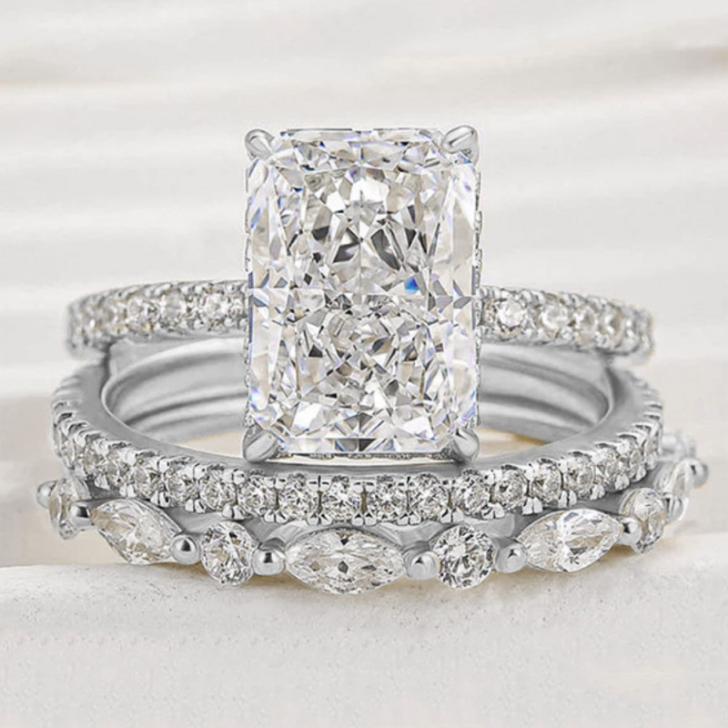 Gold Plated Coppers925Sterling - Moissanite Ring บทวิจารณ์และราคา