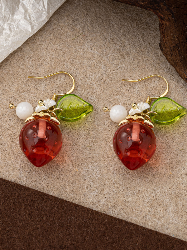 Cute Stberry Fruit Ear Cuffs f - Ear Cuff No Piercing บทวิจารณ์และราคา