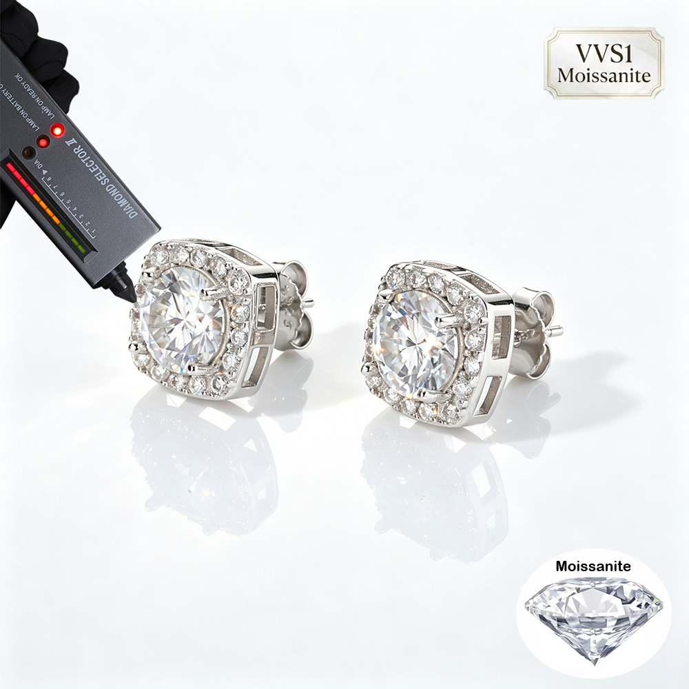 Women's Iced Out Square Halo V - Luxury Gifts Jewelry & Watches Namfleg Mostar บทวิจารณ์และราคา