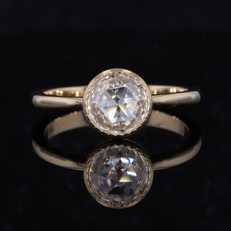 10k Yellow  Gold Engagement Ri - Moissanite Ring บทวิจารณ์และราคา