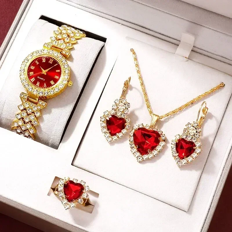 Golden Luxury Watch Women Ring - Jewelry Clasp Watches บทวิจารณ์และราคา