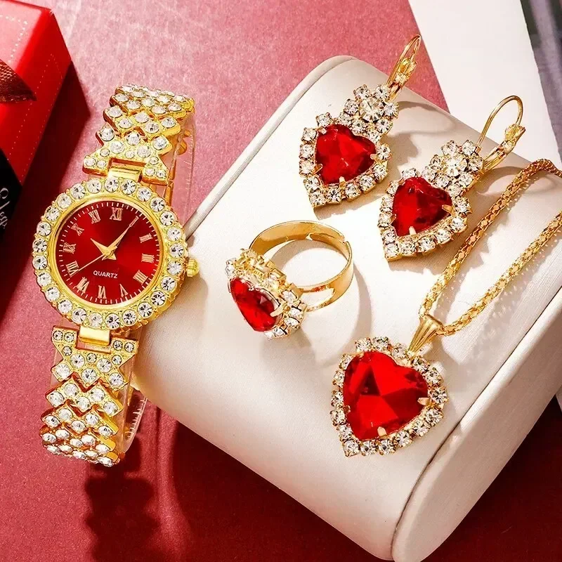 Golden Luxury Watch Women Ring - Jewelry Clasp Watches บทวิจารณ์และราคา