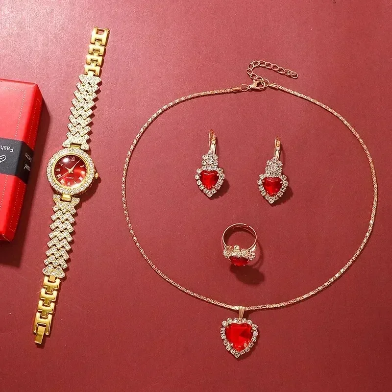 Golden Luxury Watch Women Ring - Jewelry Clasp Watches บทวิจารณ์และราคา