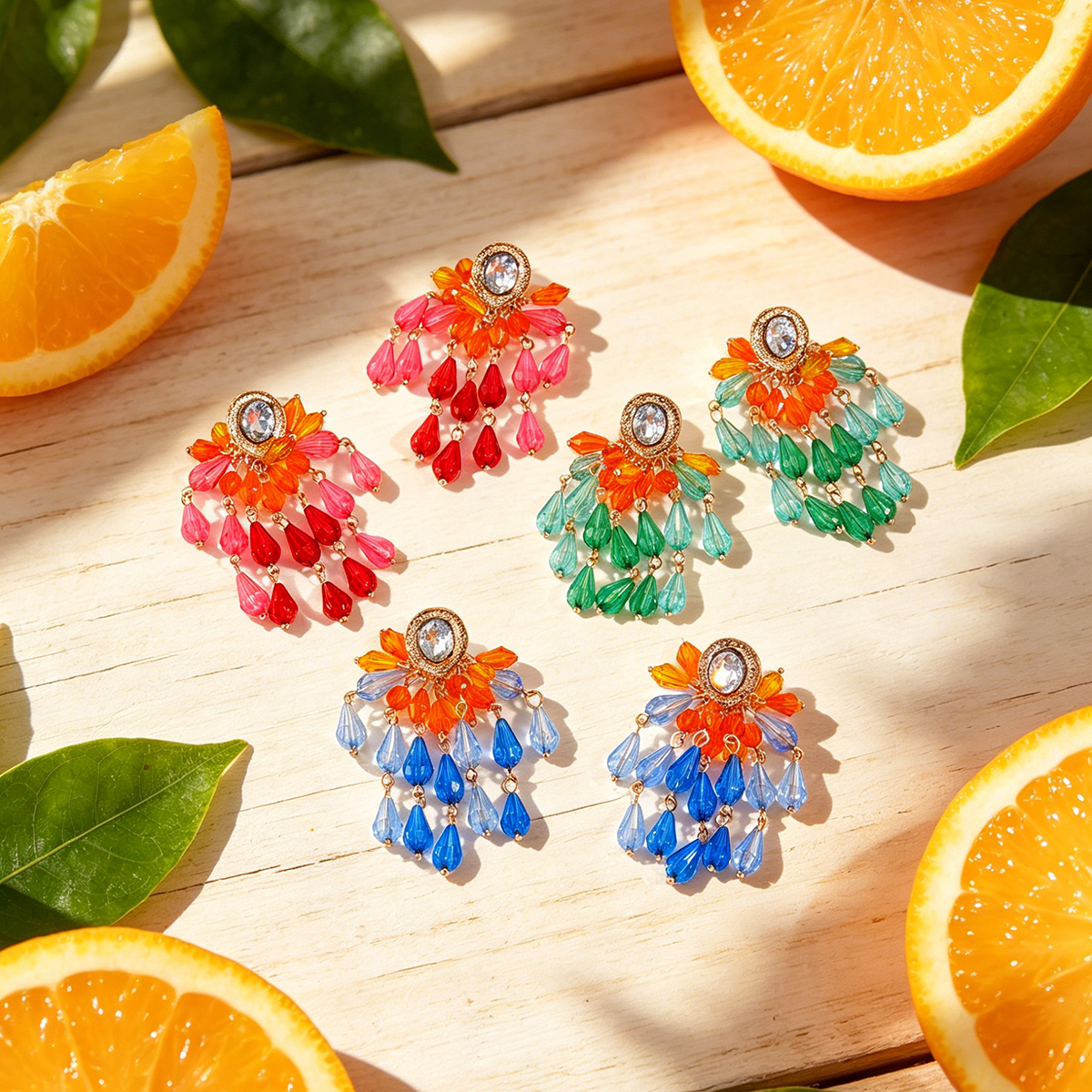 2026 Summer New Colorful Cryst - Drop Earrings บทวิจารณ์และราคา
