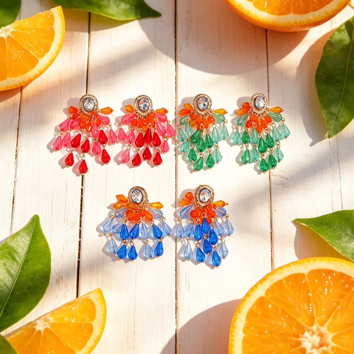 2026 Summer New Colorful Cryst - Drop Earrings บทวิจารณ์และราคา