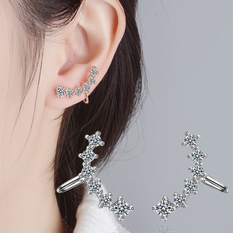 KOFSAC New Luxury Crystal CZ S - Ear Cuff No Piercing บทวิจารณ์และราคา