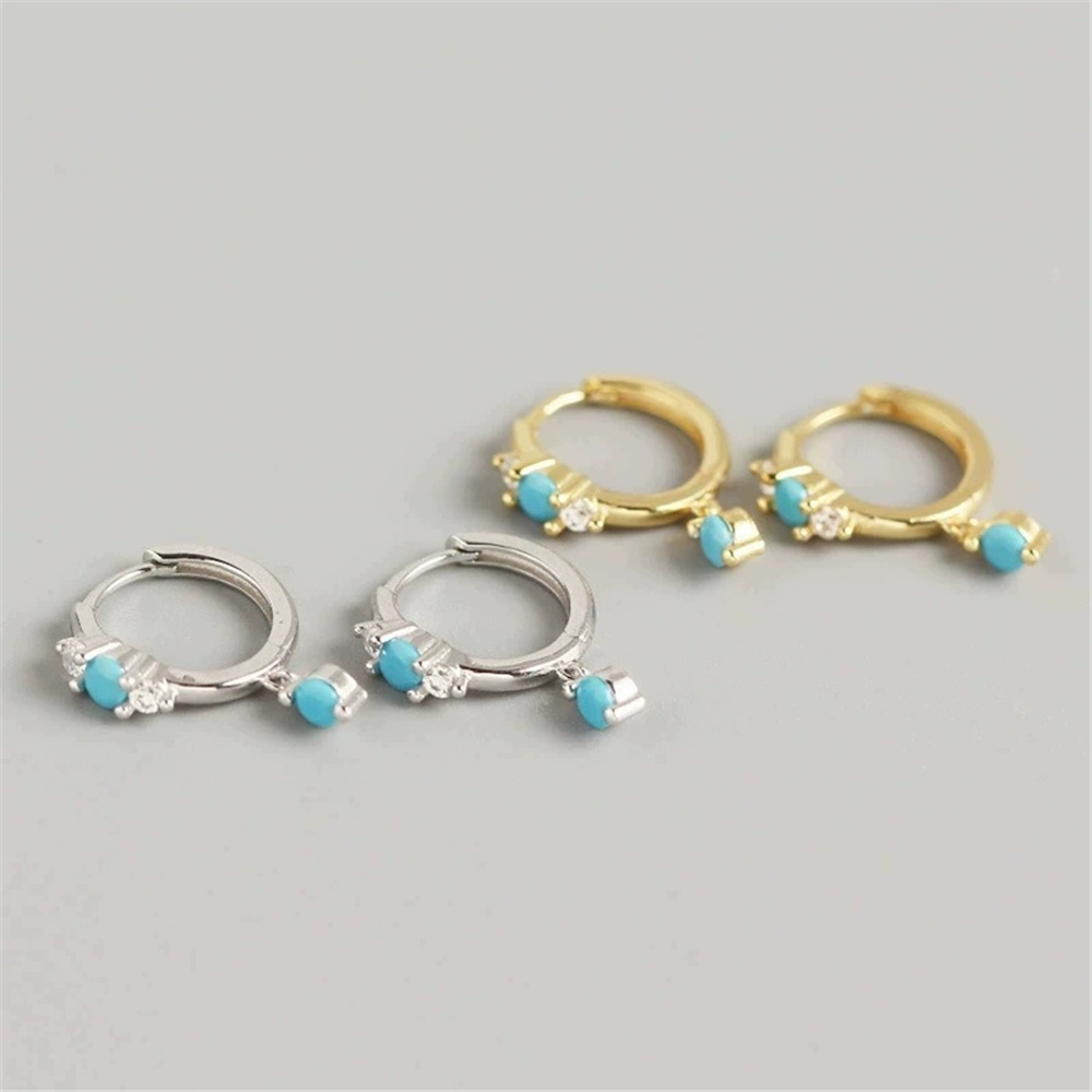 Cute Female Simulated Turquois - Turquoise Stone Ring บทวิจารณ์และราคา