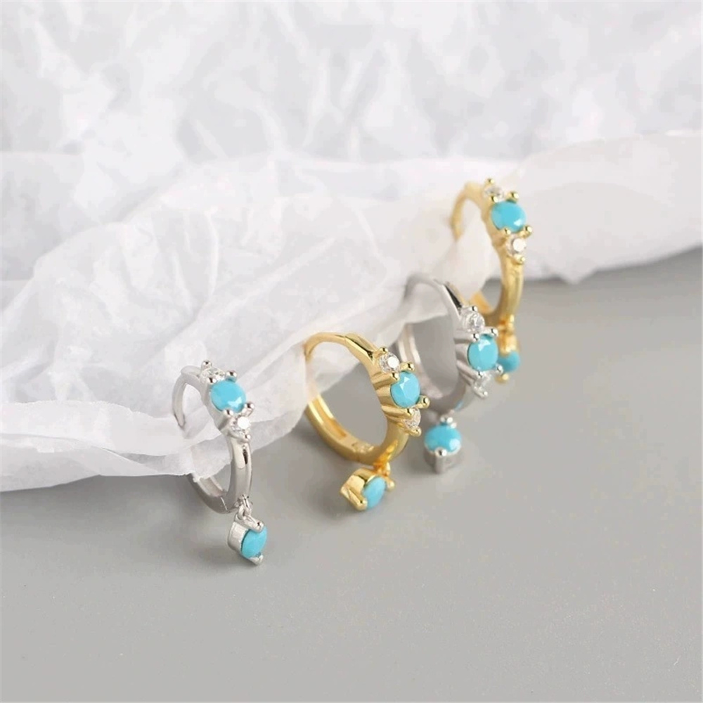 Cute Female Simulated Turquois - Turquoise Stone Ring บทวิจารณ์และราคา