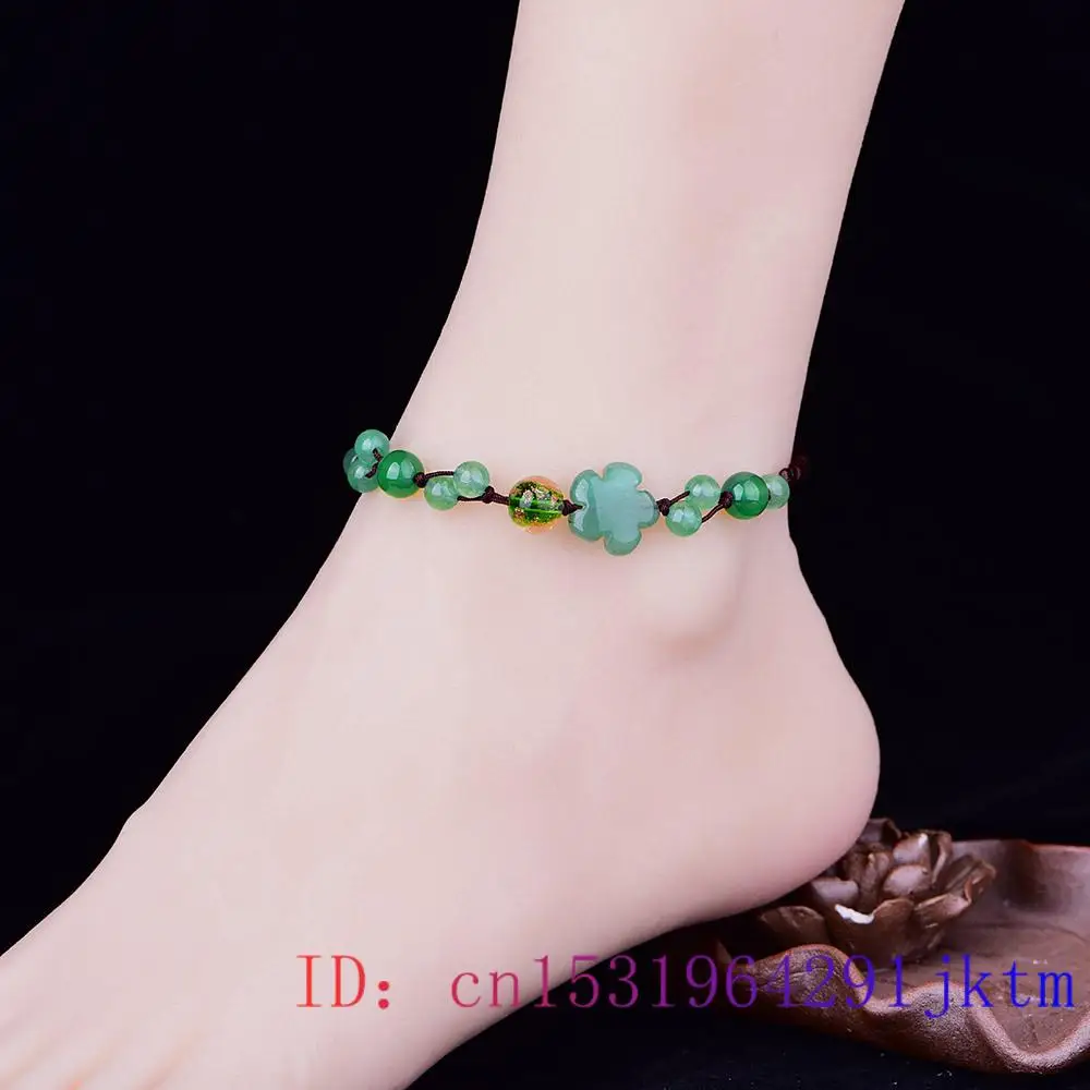 Jade Flower Anklets for Women  - Luxury Gifts Jewelry & Watches Namfleg Mostar บทวิจารณ์และราคา