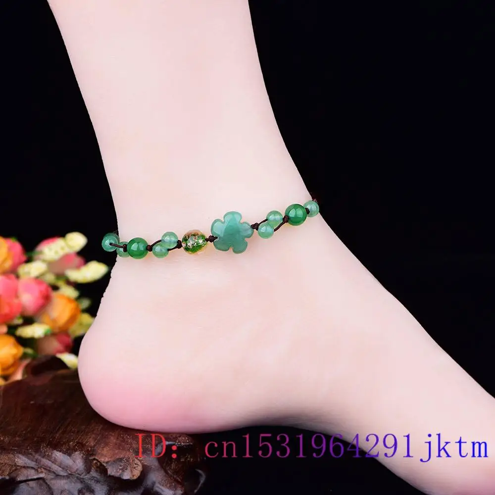 Jade Flower Anklets for Women  - Luxury Gifts Jewelry & Watches Namfleg Mostar บทวิจารณ์และราคา