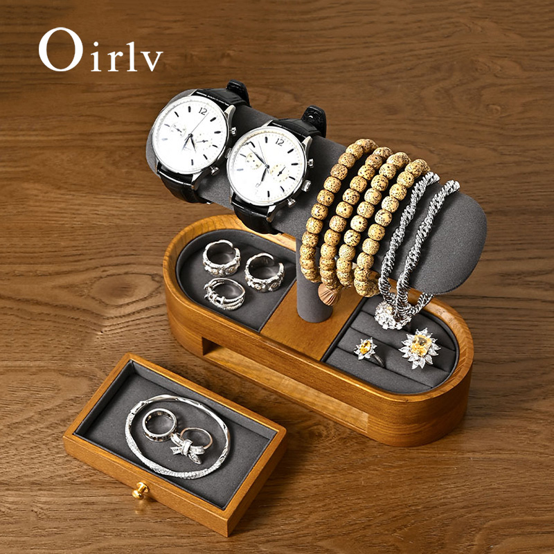 Oirlv Solid Wood Watch Organiz - Jewelry Watches Box บทวิจารณ์และราคา