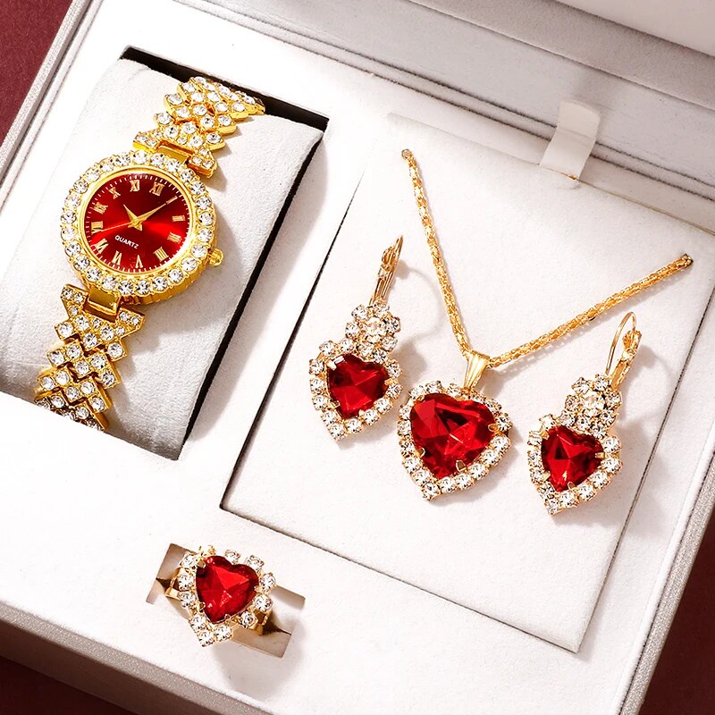 Golden Luxury Watch Women Ring - Jewelry Clasp Watches บทวิจารณ์และราคา