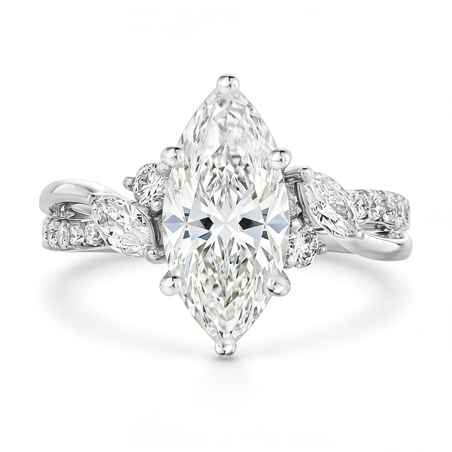 MUSHAN Custom Jewelry 925 Ster - Moissanite Ring บทวิจารณ์และราคา