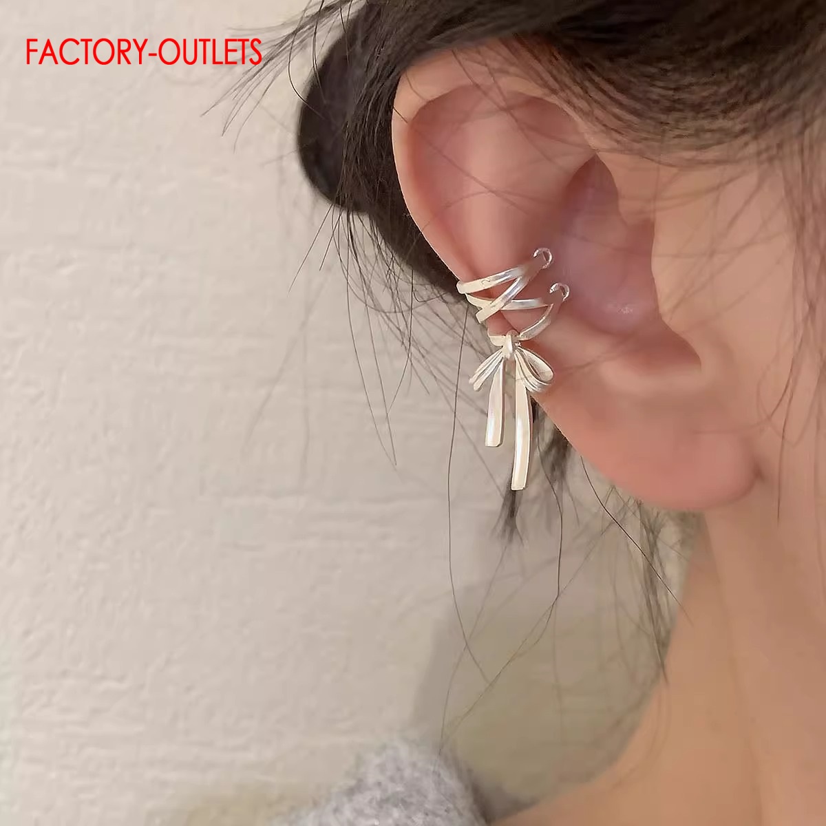 Genuine 925 Sterling Silver Ea - Ear Cuff No Piercing บทวิจารณ์และราคา