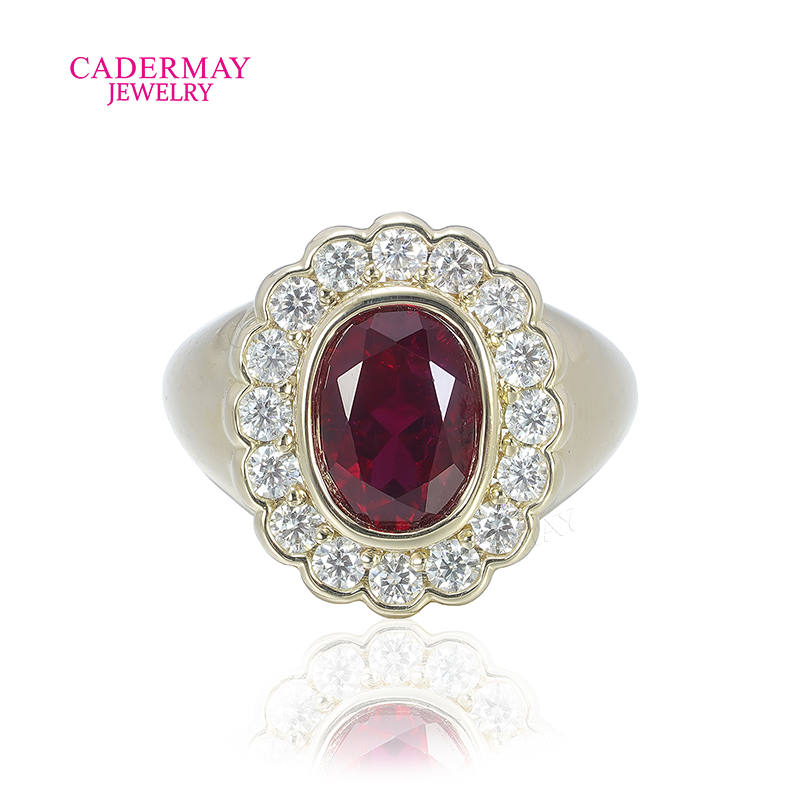 Customized 10K gold 6x8mm Oval - Moissanite Ring บทวิจารณ์และราคา