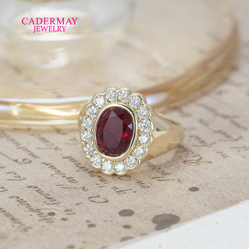 Customized 10K gold 6x8mm Oval - Moissanite Ring บทวิจารณ์และราคา