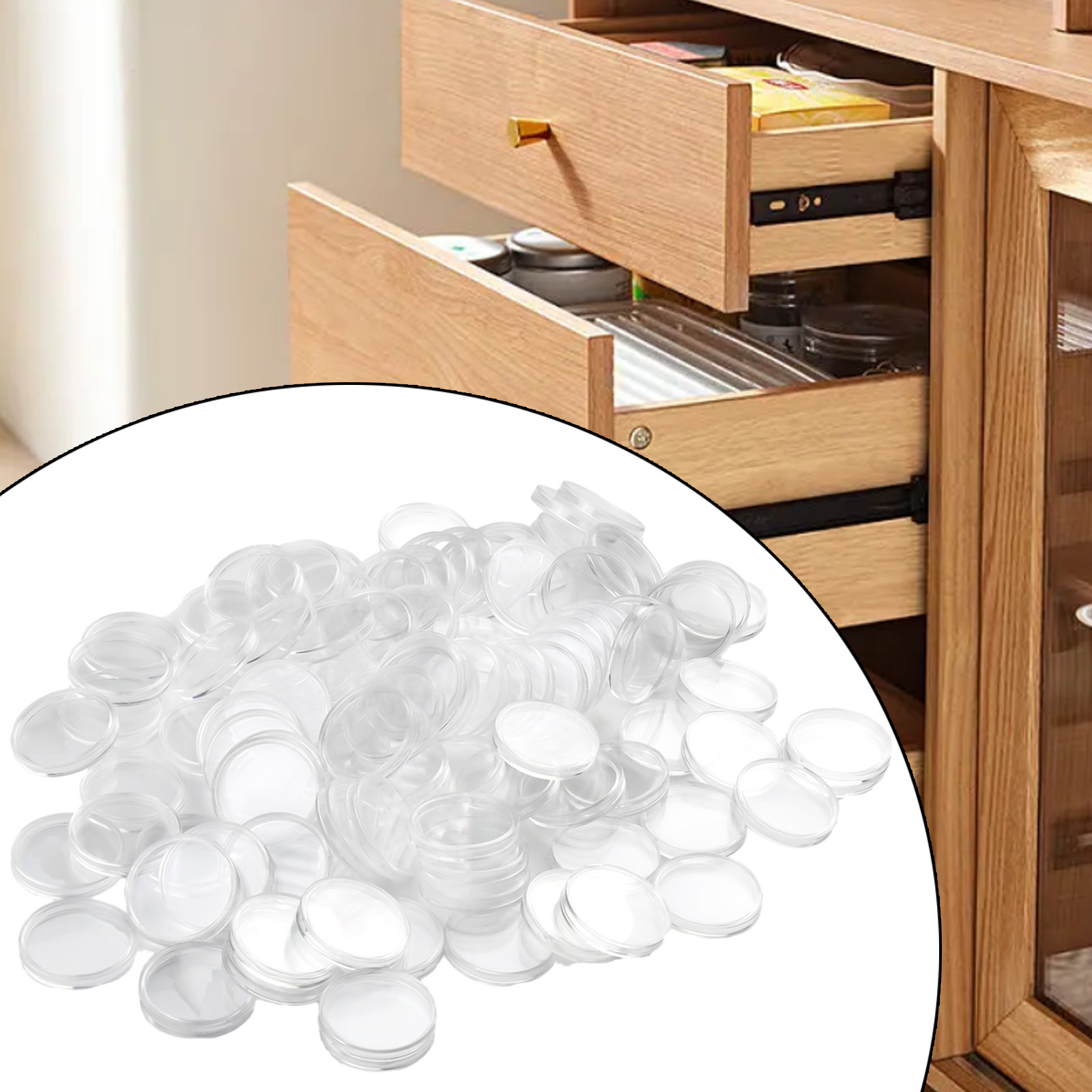 100Pcs Transparent Plastic Rou - Collectors Coins Jewelry & Watches Of Smithtown Photos บทวิจารณ์และราคา